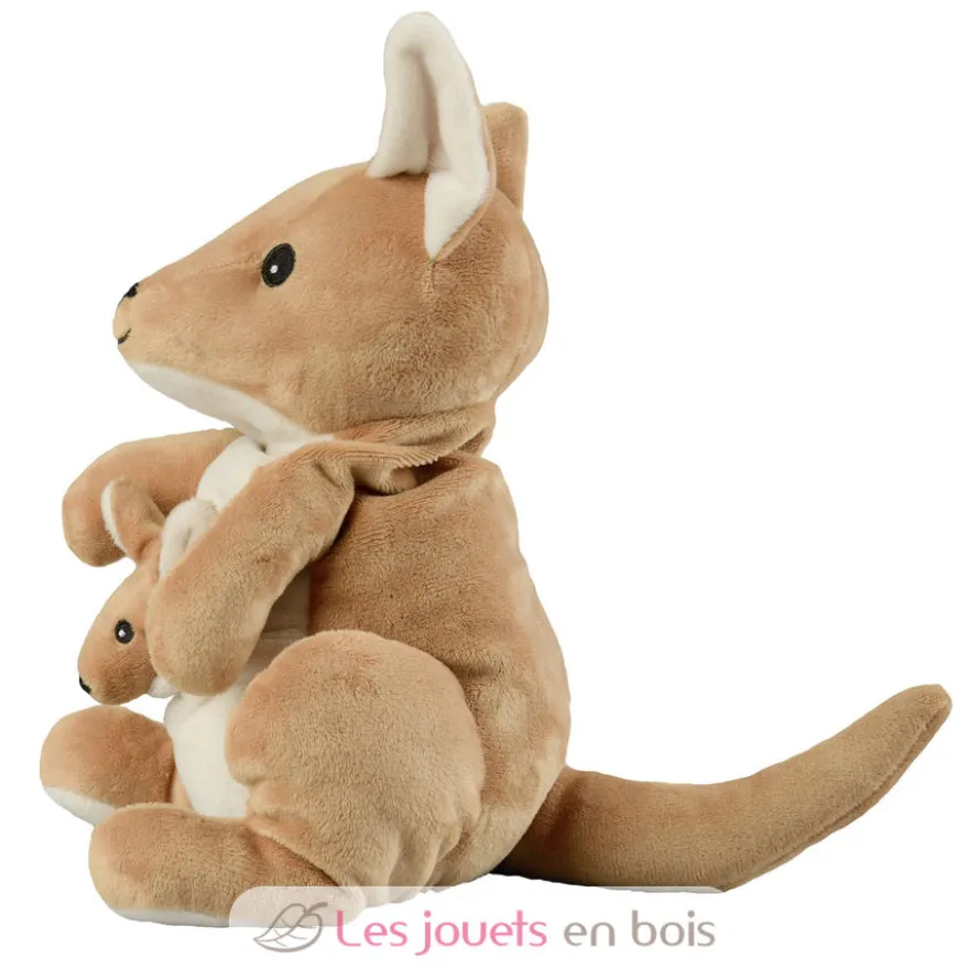 Peluche Bouillotte Kangourou beige marron Warmies