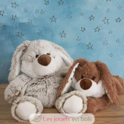 Peluche Bouillotte Lapin étoile marron Warnies