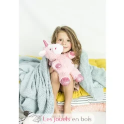 Peluche Bouillotte Licorne rose Warmies