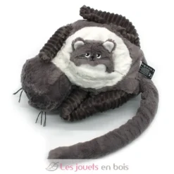 Peluche chat Miaou maman et son bébé gris - Les Déglingos