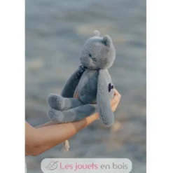 Peluche Chat Méloé bleu gris 37 cm - Maïlou Tradition