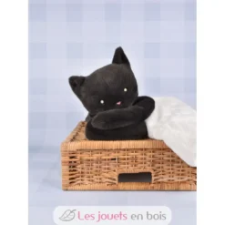 Peluche Chat Méloé gris anthracite 37 cm - Maïlou Tradition