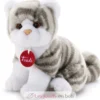 Peluche chat tigré gris 20 cm - Trudi