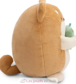 Peluche Chien Hiro 16 cm avec un bubble tea - Nici