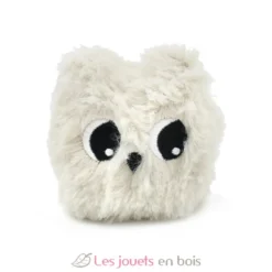Peluche chouette polaire maman et son bébé blanc et gris - Les Déglingos