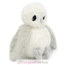 Peluche chouette polaire maman et son bébé blanc et gris - Les Déglingos