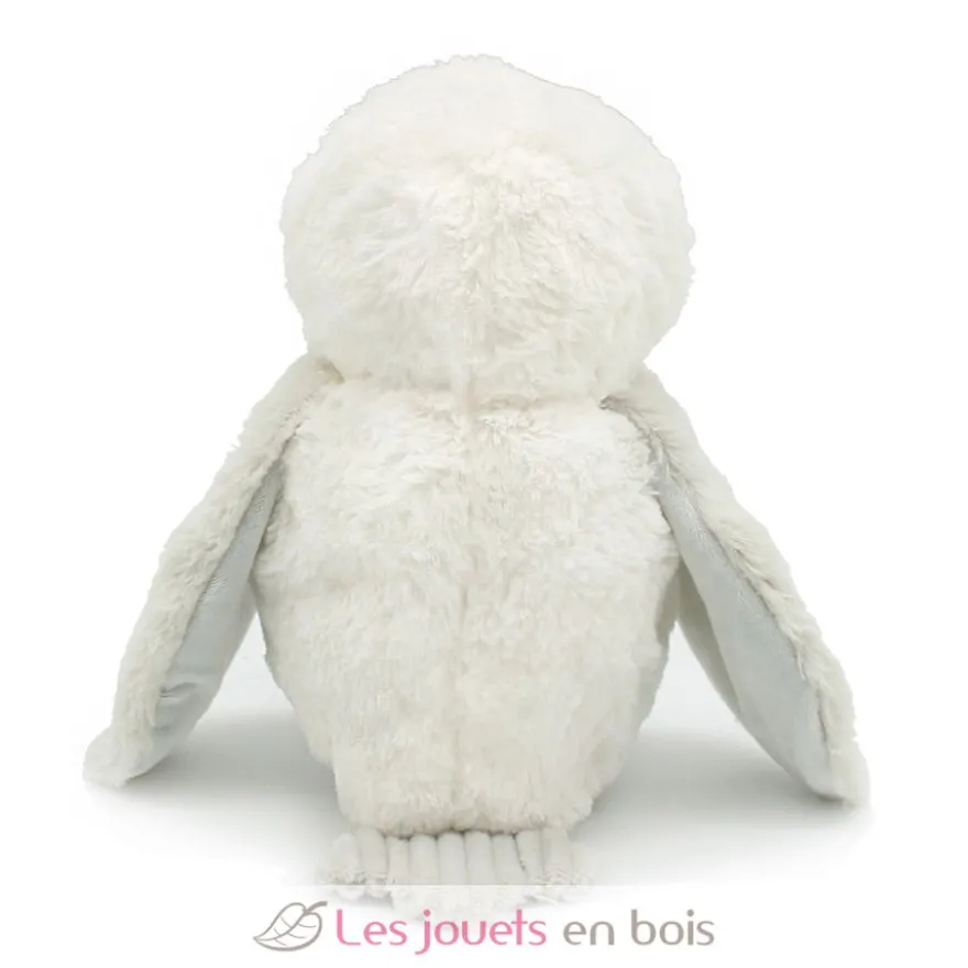 Peluche chouette polaire maman et son bébé blanc et gris - Les Déglingos