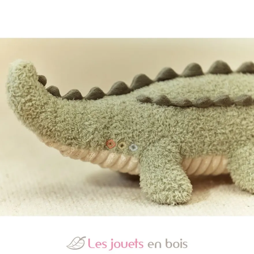 Peluche Crocodile 40 cm vert - Safari Friends - Little Dutch