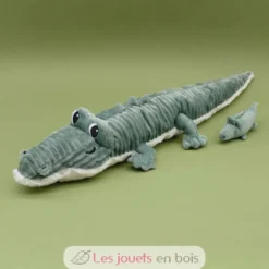 Peluche crocodile maman et son bébé vert - Les Déglingos