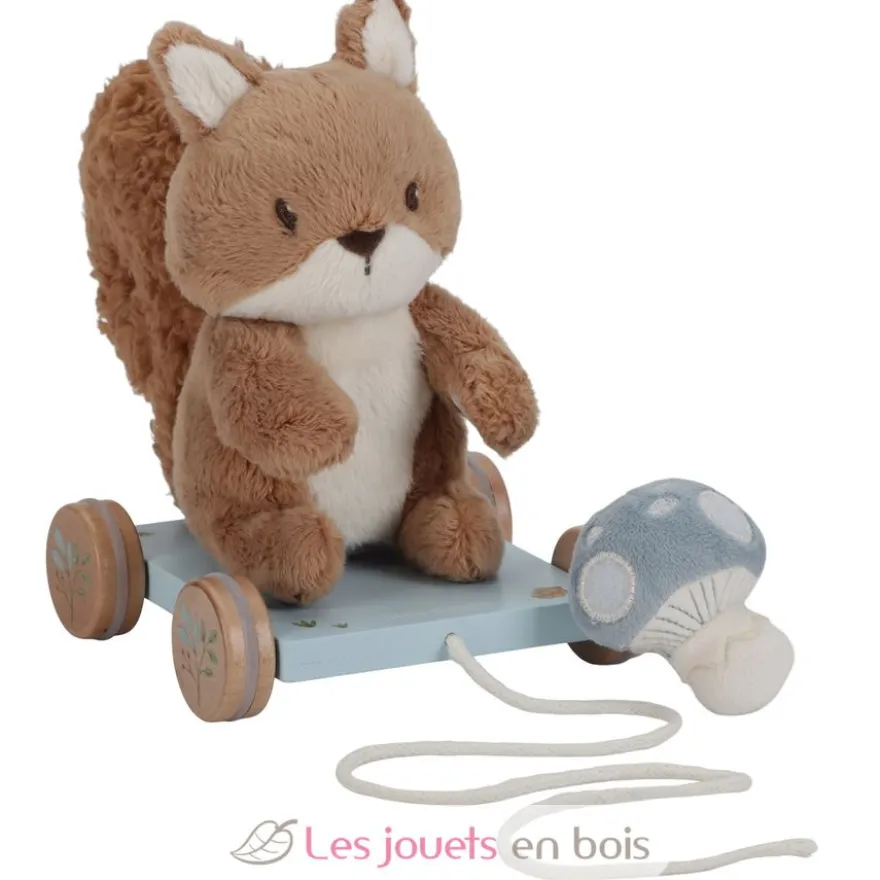 Peluche écureuil à tirer Forest Friends - Little Dutch