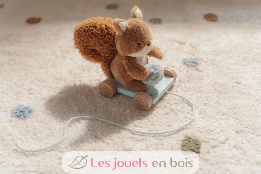 Peluche écureuil à tirer Forest Friends - Little Dutch