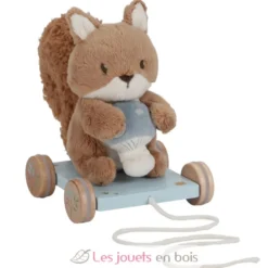 Peluche écureuil à tirer Forest Friends - Little Dutch