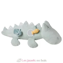 Peluche d'activité Roméo le crocodile vert clair - Nattou