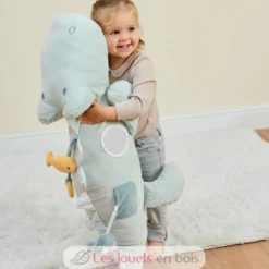 Peluche d'activité Roméo le crocodile vert clair - Nattou