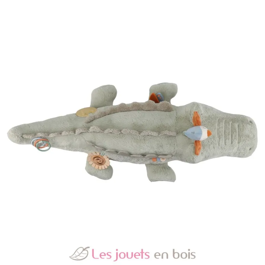 Peluche d'activités Crocodile Safari Friends - Dès la naissance - Little Dutch