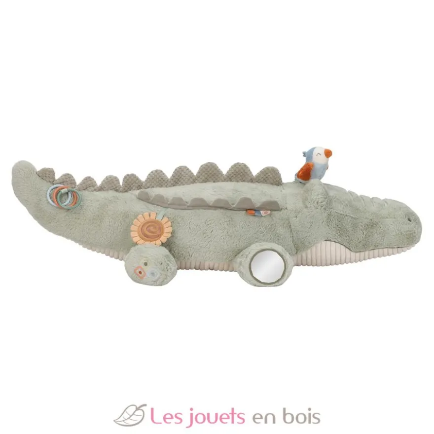 Peluche d'activités Crocodile Safari Friends - Dès la naissance - Little Dutch