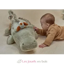 Peluche d'activités Crocodile Safari Friends - Dès la naissance - Little Dutch