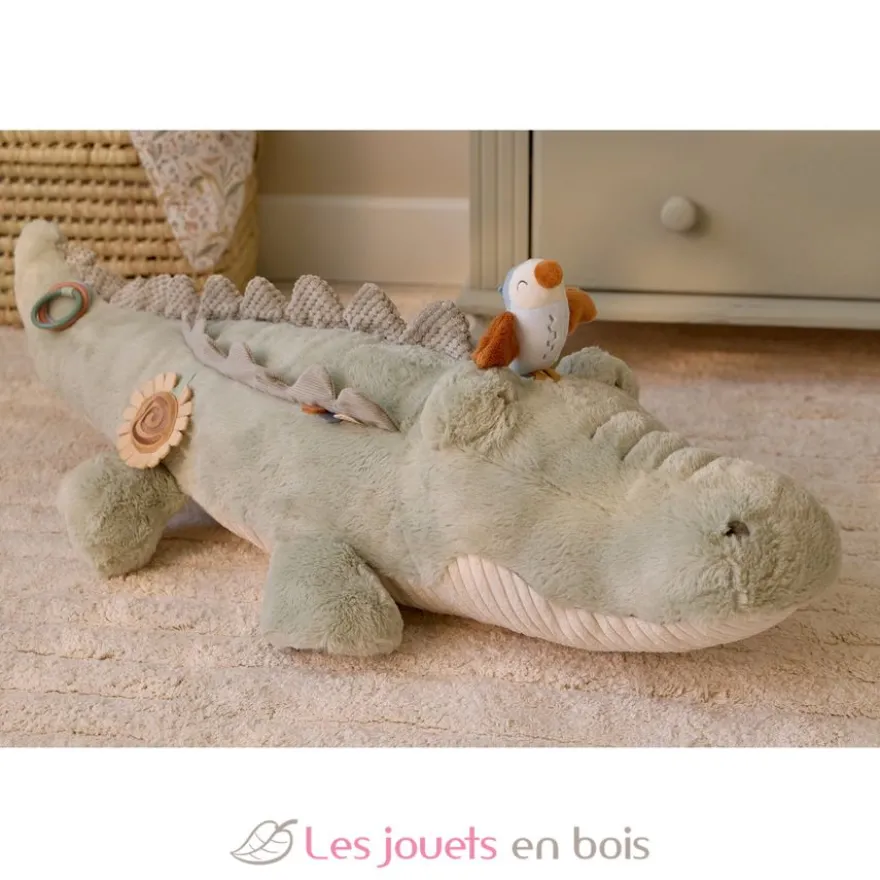 Peluche d'activités Crocodile Safari Friends - Dès la naissance - Little Dutch