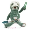 Peluche d'activités nomade Chillos le paresseux vert - Les Déglingos