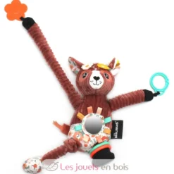 Peluche d'activités nomade Mélimélos la biche terracota - Les Déglingos