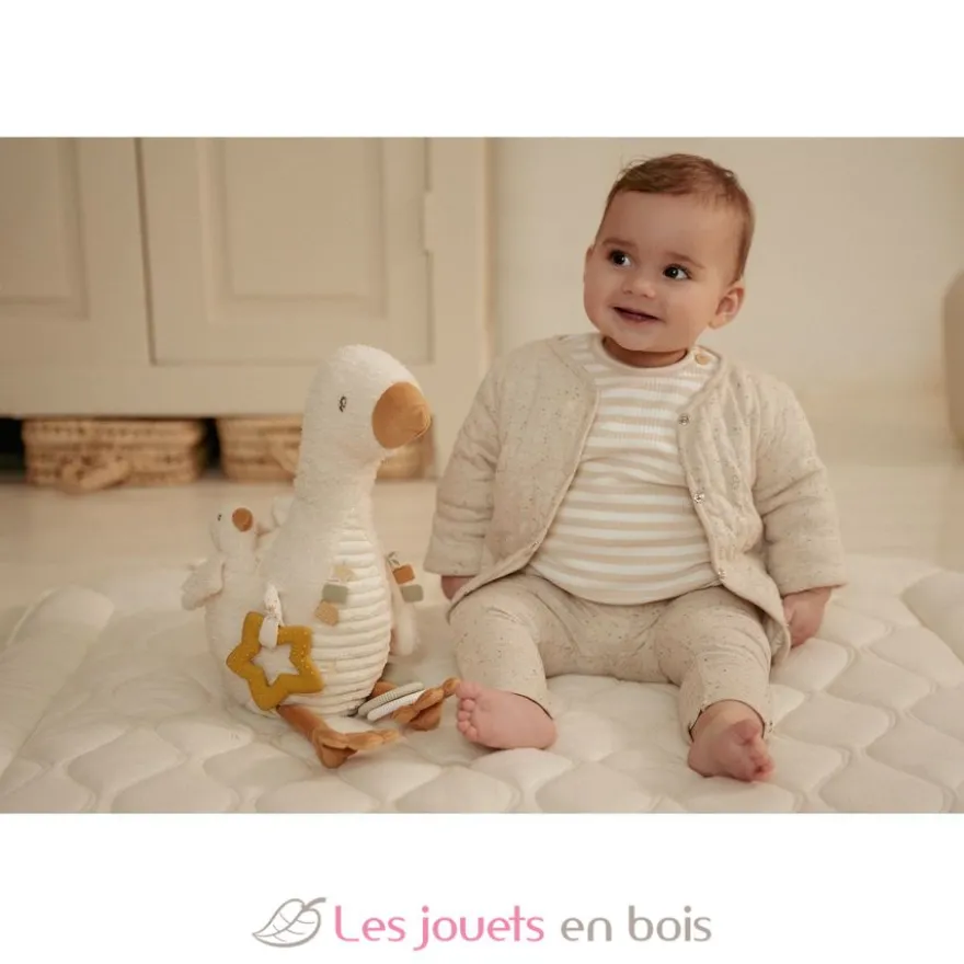 Peluche d'activités oie Newborn - Little Dutch