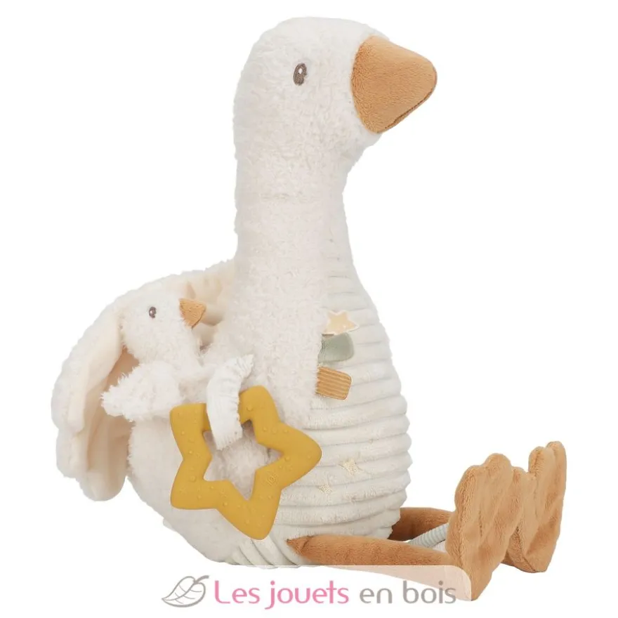 Peluche d'activités oie Newborn - Little Dutch