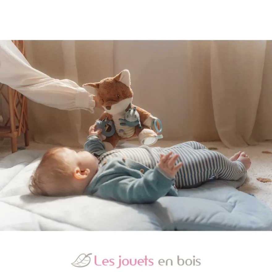 Peluche d'activités renard Forest Friends - Little Dutch