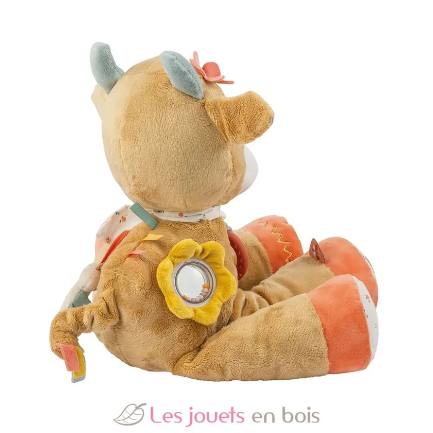 Peluche d'activité Vache Mila 45 cm - Nattou
