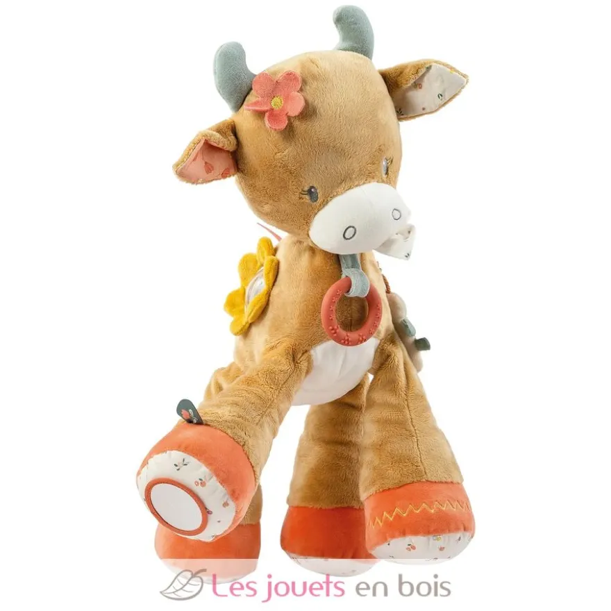 Peluche d'activité Vache Mila 45 cm - Nattou