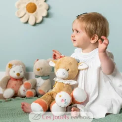 Peluche d'activité Vache Mila 45 cm - Nattou