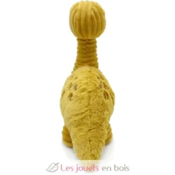 Peluche diplodocus maman et son bébé jaune moutarde - Les Déglingos