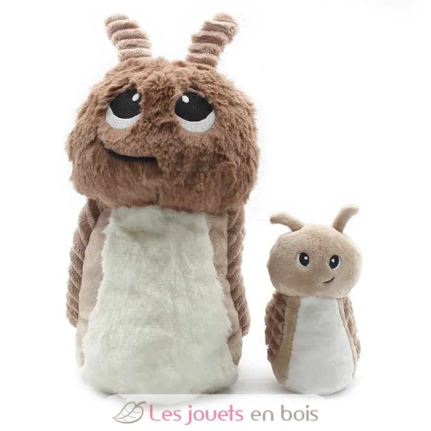Peluche escargot Speedou maman et son bébé marron - Les Déglingos