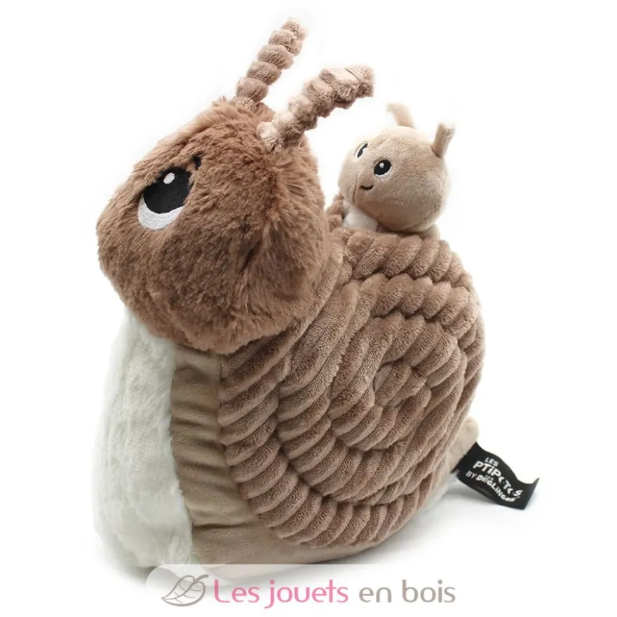 Peluche escargot Speedou maman et son bébé marron - Les Déglingos