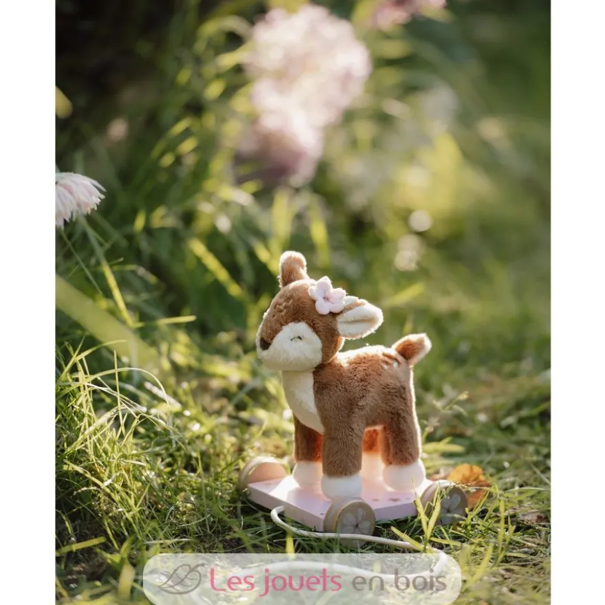 Peluche faon à tirer Fairy Garden - Little Dutch