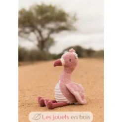 Peluche Flamant rose 25 cm - Safari Friends - Little Dutch