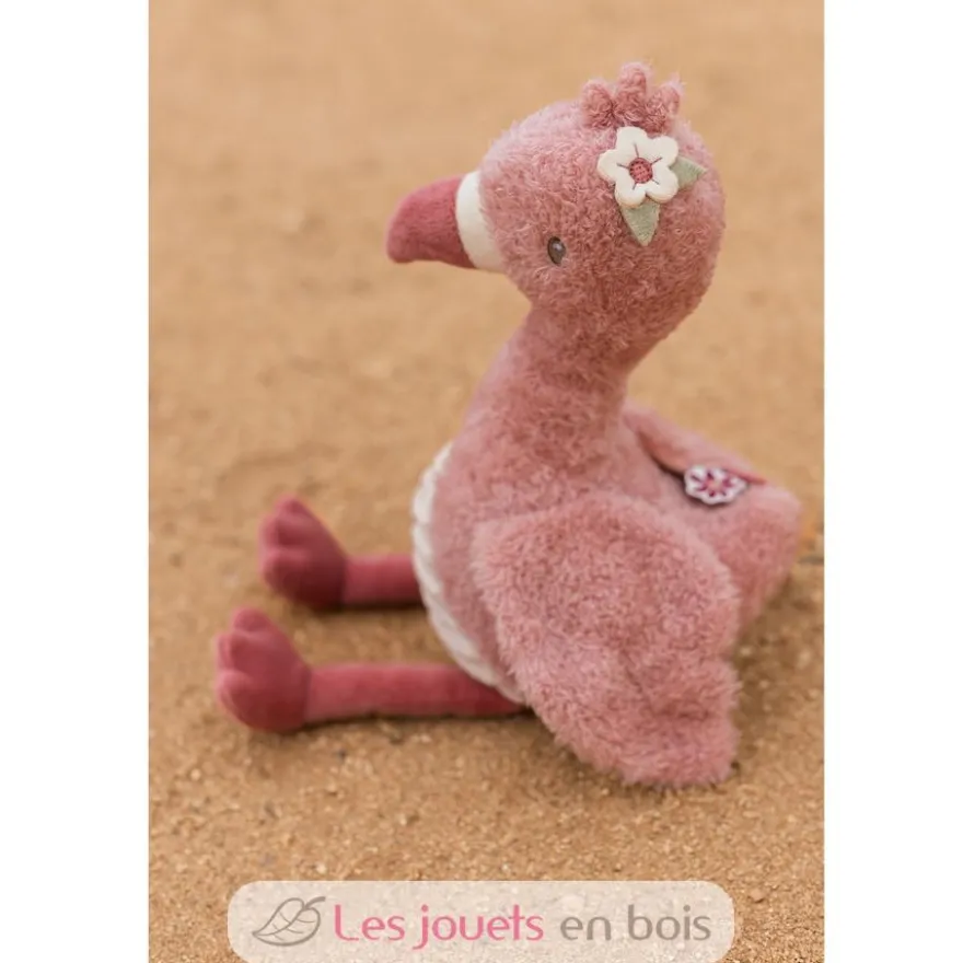 Peluche Flamant rose 25 cm - Safari Friends - Little Dutch