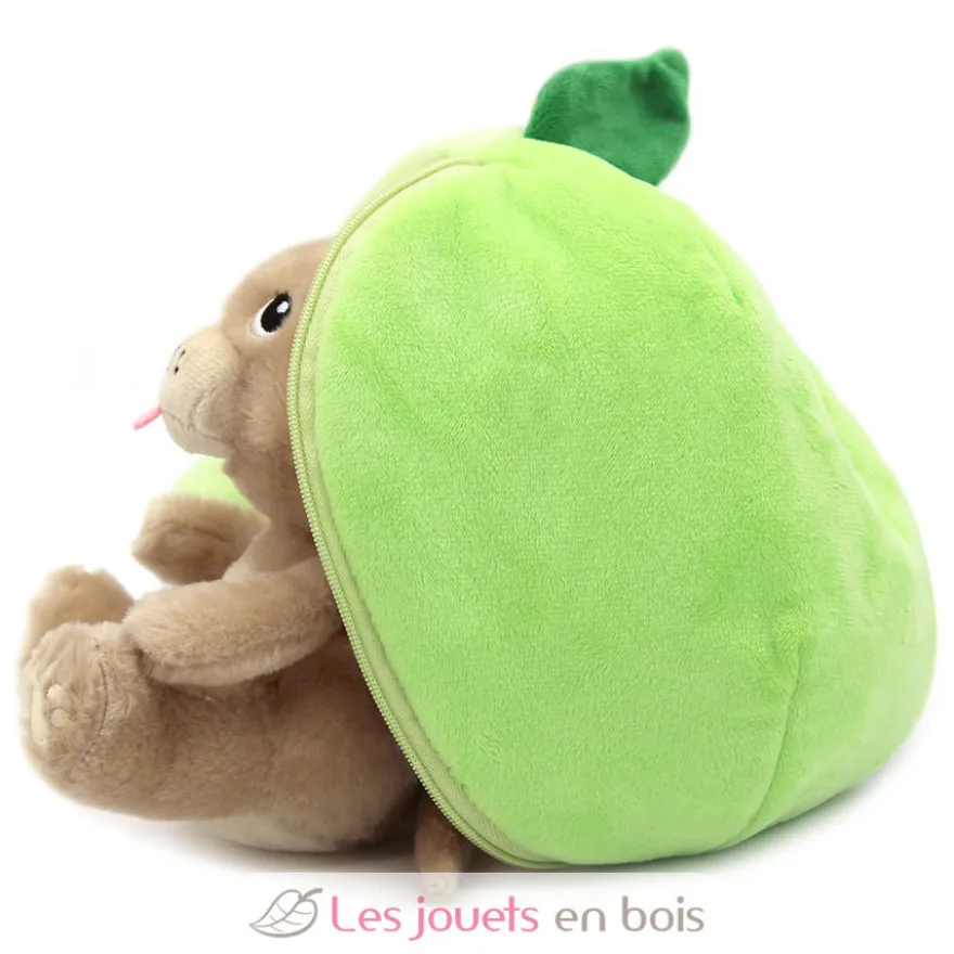 Peluche Flipetz Chien Pomme verte - Les Déglingos