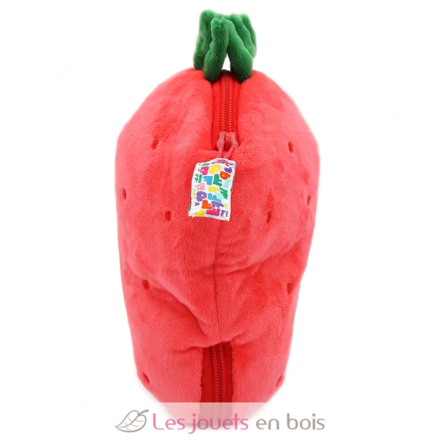 Peluche Flipetz Chouette Fraise rouge - Les Déglingos
