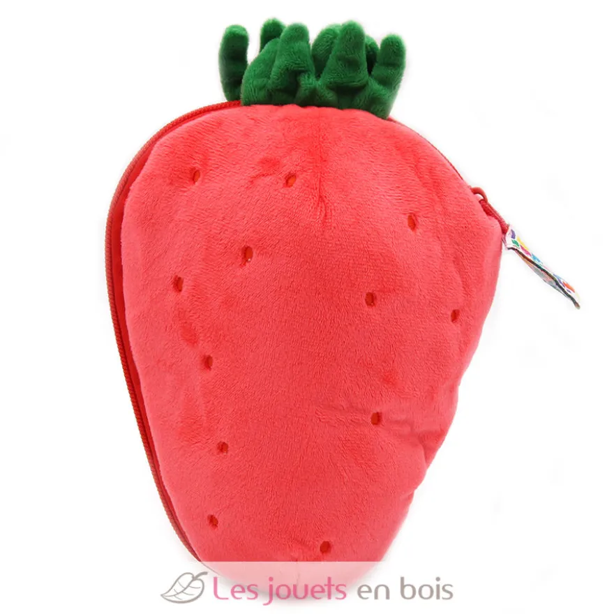 Peluche Flipetz Chouette Fraise rouge - Les Déglingos