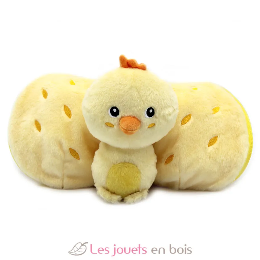 Peluche Flipetz Poussin Ananas jaune - Les Déglingos
