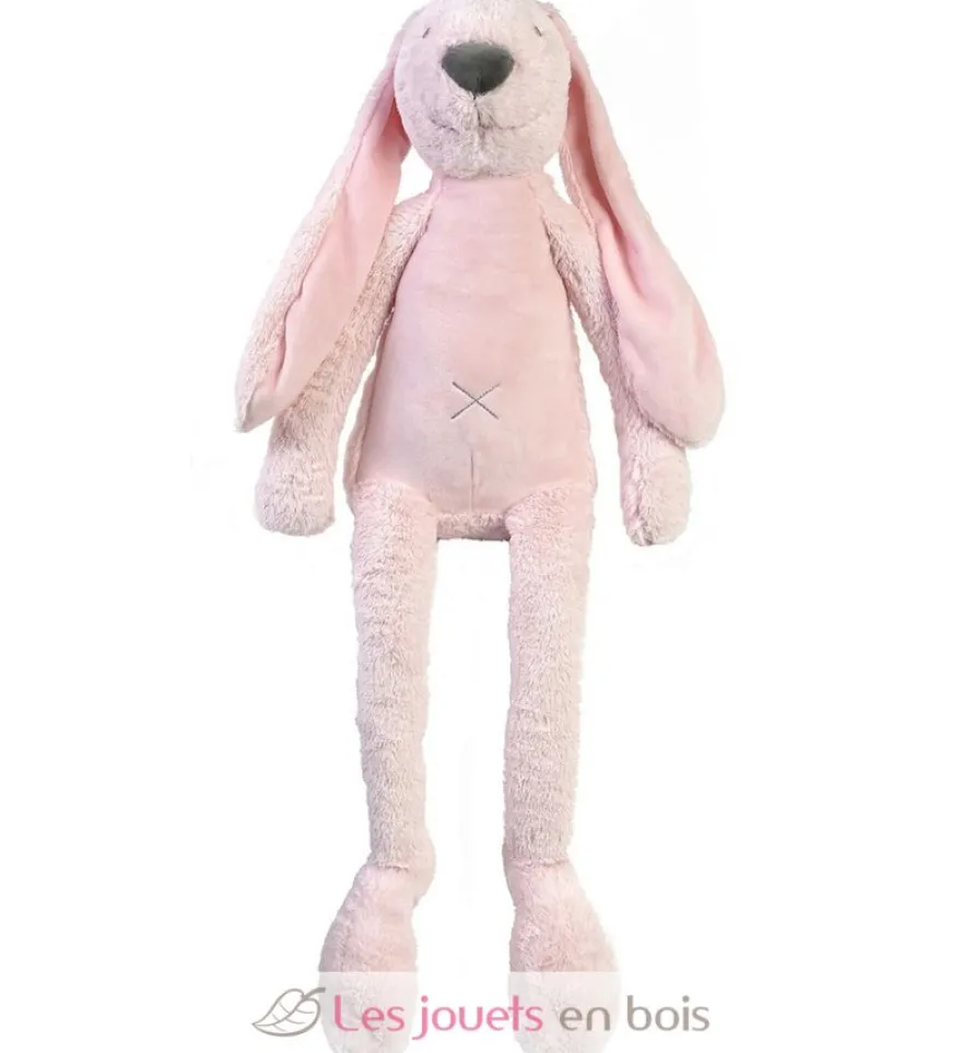 Peluche géante Lapin Richie rose clair - Happy Horse