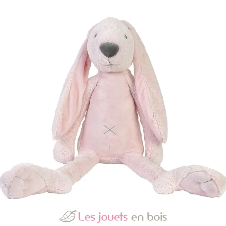 Peluche géante Lapin Richie rose clair - Happy Horse