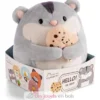 Peluche Hamster Shai 16 cm avec un biscuit - Nici