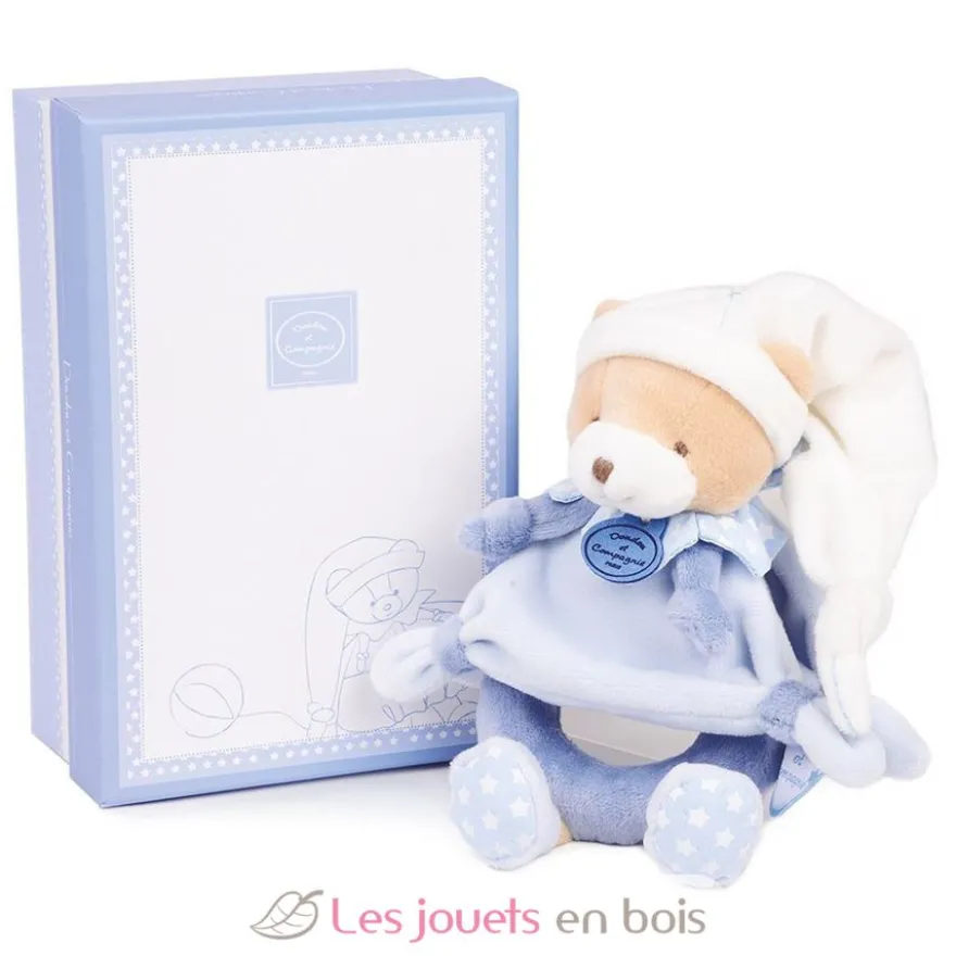 Peluche Hochet Ours Petit Chou - Doudou et Compagnie