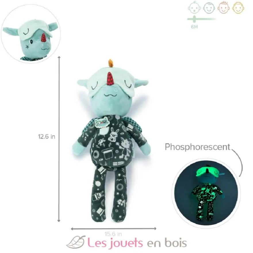 Peluche Joe ami de la nuit - Lilliputiens