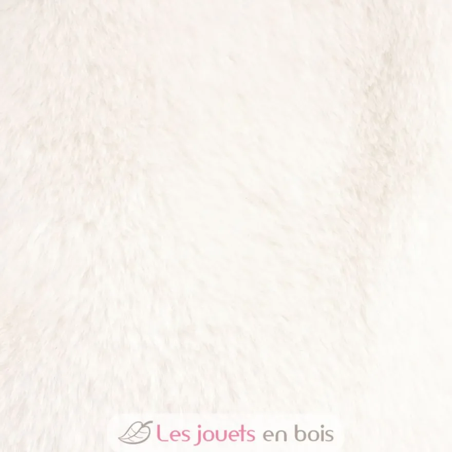 Peluche Lapin Fleurette blanc 35 cm - Doudou et Compagnie