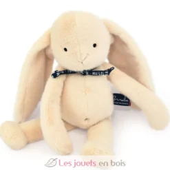 Peluche Lapin Méloé beige 37 cm - Maïlou Tradition