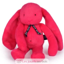 Peluche Lapin Méloé fuchsia peps 37 cm - Maïlou Tradition