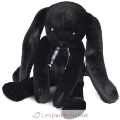 Peluche Lapin Méloé noir 37 cm - Maïlou Tradition