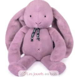 Peluche Lapin Méloé parme guimauve 37 cm - Maïlou Tradition